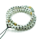 Jadeite Bead Pendant Lanyard Chain Necklace Men Women Luck