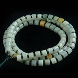 Jadeite Bead Pendant Lanyard Chain Necklace Men Women Luck