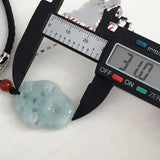 Hand-carved Afghan Jade Yuan Taoist Necklace Pendant Men Women Luck