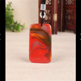 Hand-Carve Hetian Caijade Zodiac Horse Jade Necklace Pendant