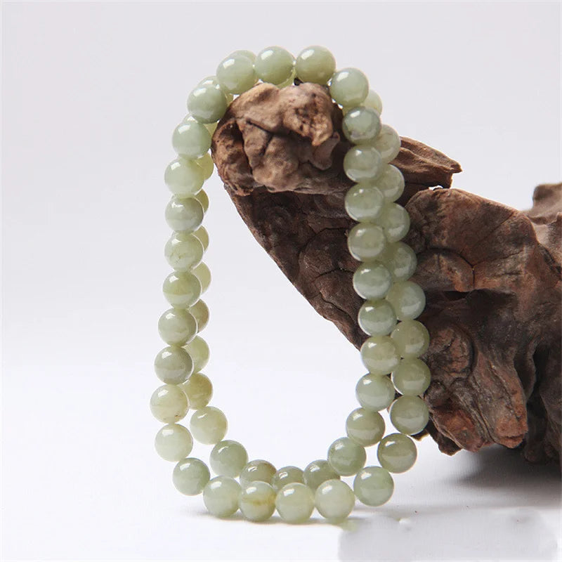 Hand-carved Hetian Cyan Jade Pendant Necklace for Luck