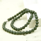 Hand-carved Hetian Cyan Jade Pendant Necklace for Luck