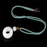 Hand-Carved Hetian Jade Necklace Pendant for Luck