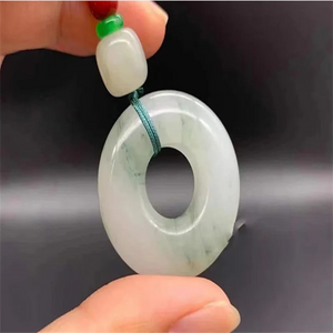 Hand-Carved Hetian Jade Necklace Pendant for Luck