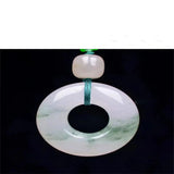 Hand-Carved Hetian Jade Necklace Pendant for Luck