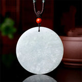 Hand-carved Ice Species Emerald Qilin Necklace Pendant