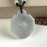 Hand-Carved Jade Emerald Gossip Ward Off Evil Necklace Pendant