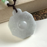 Hand-Carved Jade Emerald Gossip Ward Off Evil Necklace Pendant