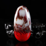 Natural Chicken Blood Jade Stone Pendant Necklace Men Women Luck Amulet
