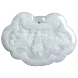 Hand-carved Jade Dragon & Phoenix Ruyi Necklace Pendant