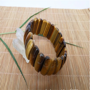 Natural Tiger Eye Stone Bracelet Men Women Luck