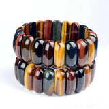 Natural Tiger Eye Stone Bracelet Men Women Luck