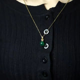 Hand-Carved Copper Plated 24K Luck Necklace Pendant