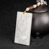 Hand-Carved Zodiac Chicken Tricolor Necklace Pendant Men Women Luck