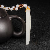 Hand-Carved Zodiac Chicken Tricolor Necklace Pendant Men Women Luck