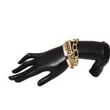 C-shaped and Twist Chain Set Bracelet for Women