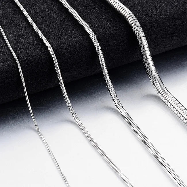 Stainless Steel Snake Chain Necklace 18 inches