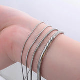 Stainless Steel Snake Chain Necklace 18 inches