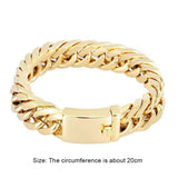 Metal Chain Bracelets Punk Men Charming Circle Bangle