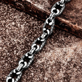 Stainless Steel Pig Nose Bracelet Retro Punk Chain Bracelet
