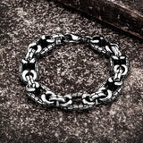 Stainless Steel Pig Nose Bracelet Retro Punk Chain Bracelet