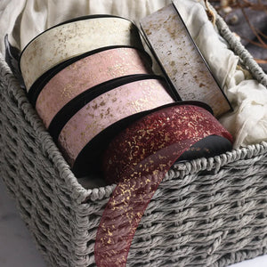 Hot Stamping Cracked Snow Yarn with DIY 2.5cm Bow Hair Ornament