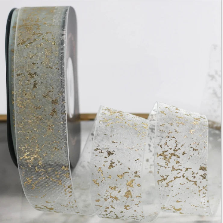 Hot Stamp Snow Yarn DIY Bow Hair Ornament Ribbon