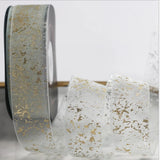 Hot Stamp Snow Yarn DIY Bow Hair Ornament Ribbon