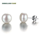Freshwater Cultured Pearl Stud Earrings in Various Colors