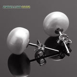 Freshwater Cultured Pearl Stud Earrings in Various Colors
