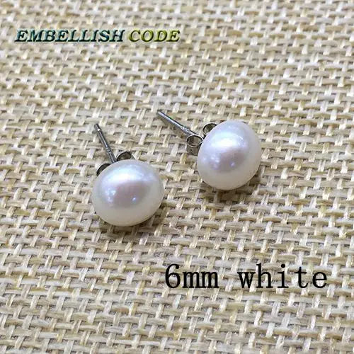 Freshwater Cultured Pearl Stud Earrings in Various Colors