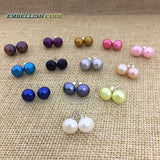 Freshwater Cultured Pearl Stud Earrings in Various Colors