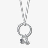 100% 925 Sterling Silver Original Pando Charm DIY Neckle Charm for Women