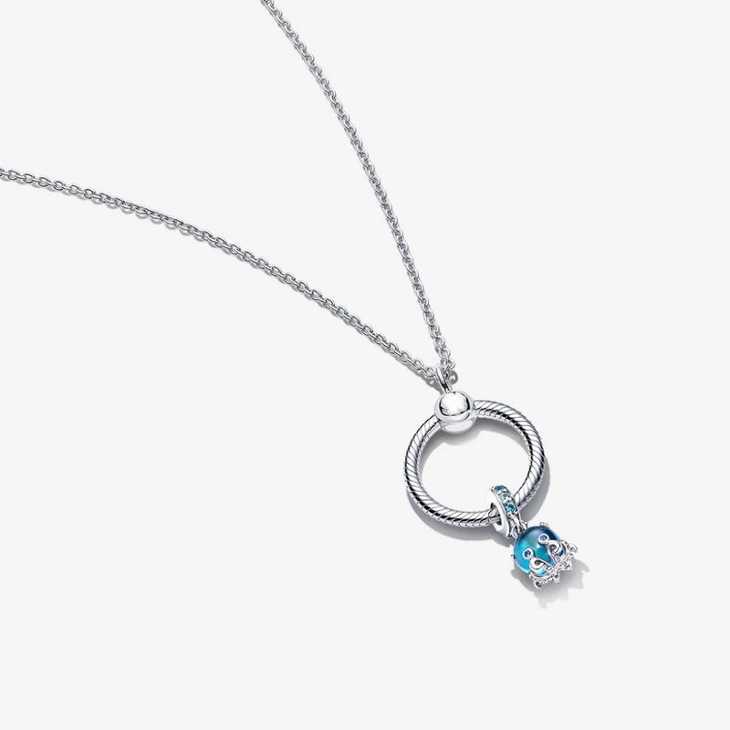 925 Silver Pando Charm Necklace - Women's Jewelry