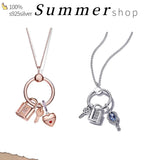 100% 925 Silver Fits Original Pando Charm DIY Neckle Charm for Women