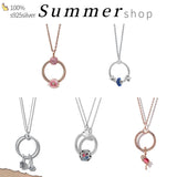 100% 925 Sterling Silver Original Pando Charm DIY Neckle Charm for Women