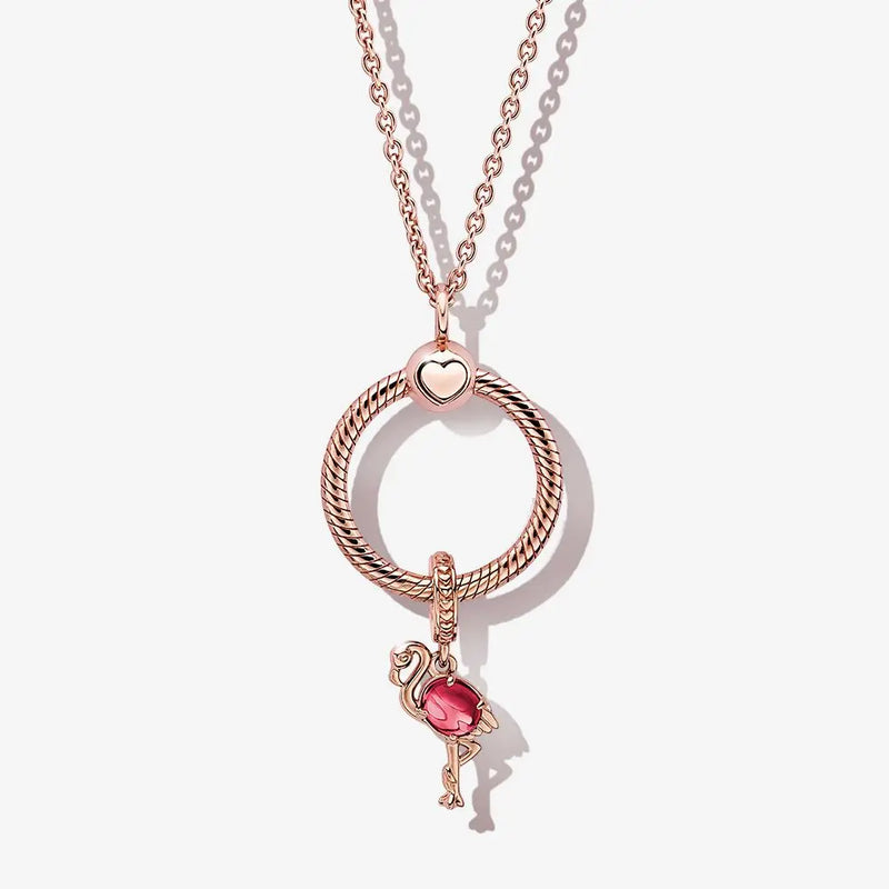 100% 925 Sterling Silver Original Pando Charm DIY Neckle Charm for Women