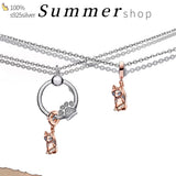925 Sterling Silver Pando Charm Necklace for Women