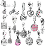 S925 Sterling Silver DIY Bead Charm Pendant for Women