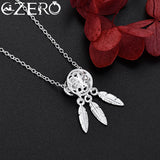 925 Silver Pretty Ball Necklace Stud Earrings Jewelry Set