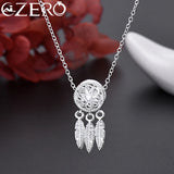 925 Silver Pretty Ball Necklace Stud Earrings Jewelry Set