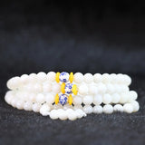 Hot Conch Shell Multilayer 6mm Beads with Spacer DIY Bracelet