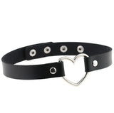 Sexy Rivet Spike Punk Collar Leather Lead Chain Choker Necklace