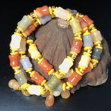 Hotan Jade Silk Jade Bamboo Bracelet Women's Heart-shaped