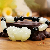 Hotan jade Afghan jade bracelet, sapphire jade jewelry