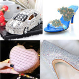 Hotfix Rhinestone Applicator Kit DIY Hot Fix Tool with 7 Tips Tweezers Stand