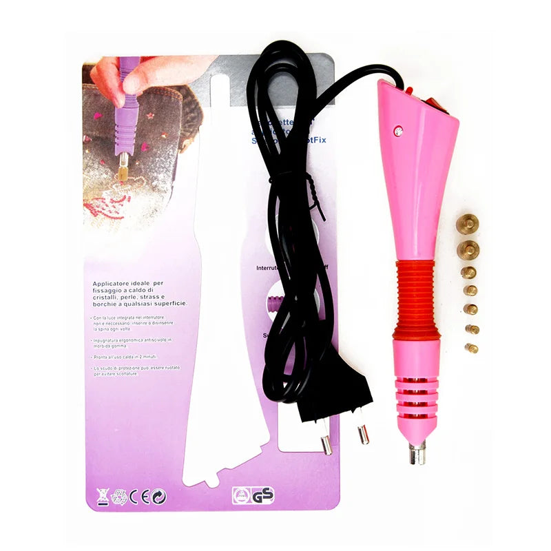 Hotfix Rhinestones Applicator Wand Tool DIY Heat Fix Fast Heated