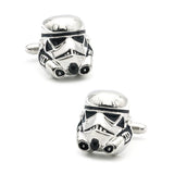 3D Carton Mask Cuff Links Silver Movie Brass Men's Cufflinks