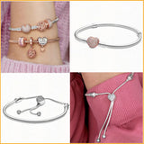 High Sparkling Heart Pav&eacute; Bracelet