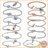 High Sparkling Heart Pav&eacute; Bracelet